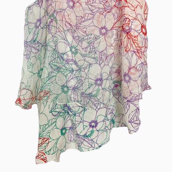 Anthropologie MAEVE Daisy Garden Tank Silk Size S - Picture 6 of 9